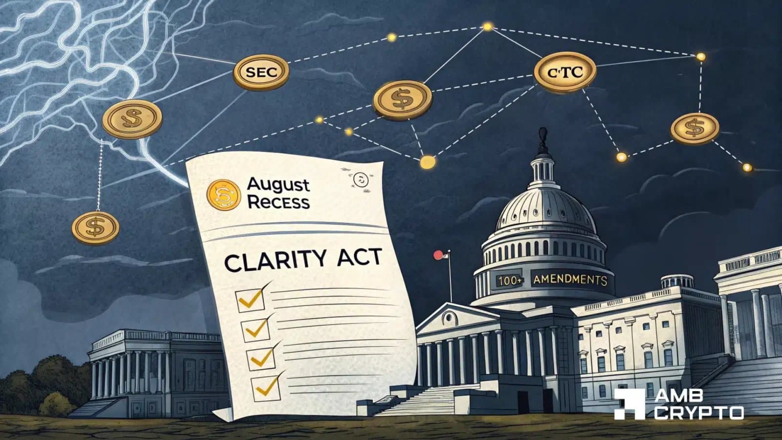 Senate Stalls on Digital Asset Clarity Bill as Political Tensions Rise