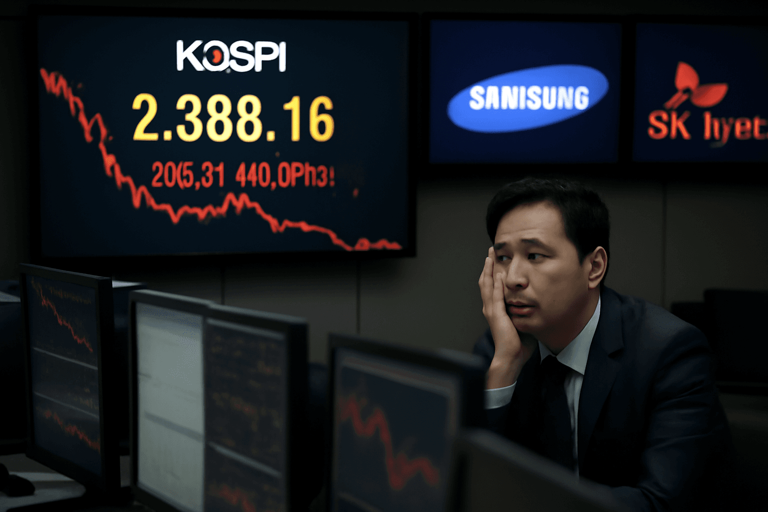 KOSPI Trading Suspended After Sudden 8% Drop Led by Samsung and SK Hynix
