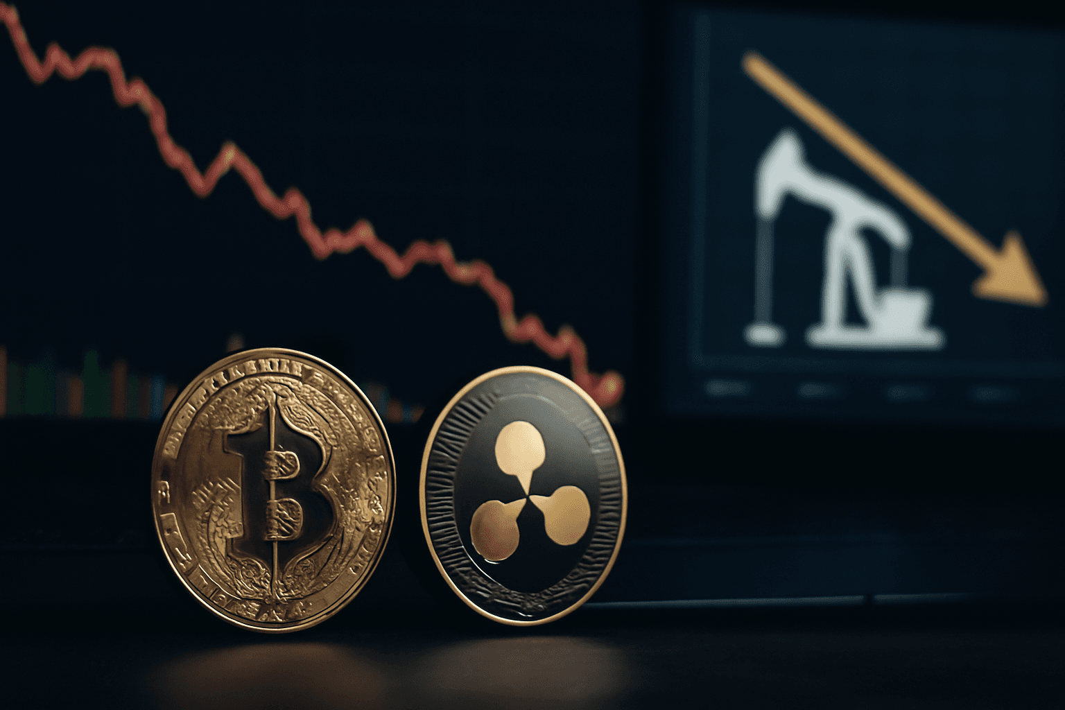 Bitcoin and XRP Drop as Fed Rate Hike Worries Grow Despite Oil Price Slide