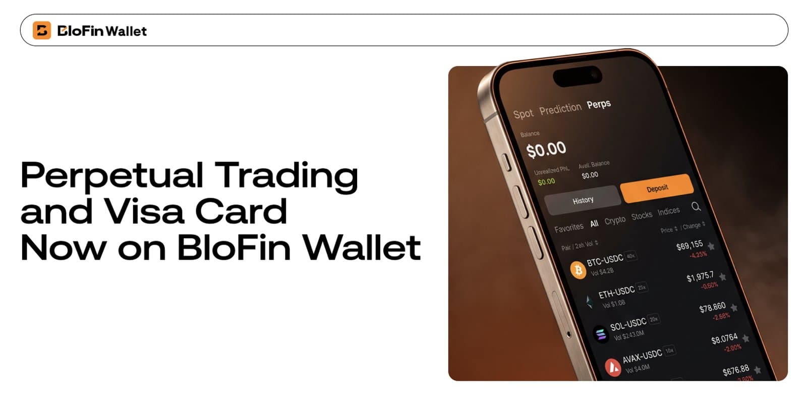 BloFin Wallet Adds Visa Card and Perpetual Trading to Transform Crypto Experience