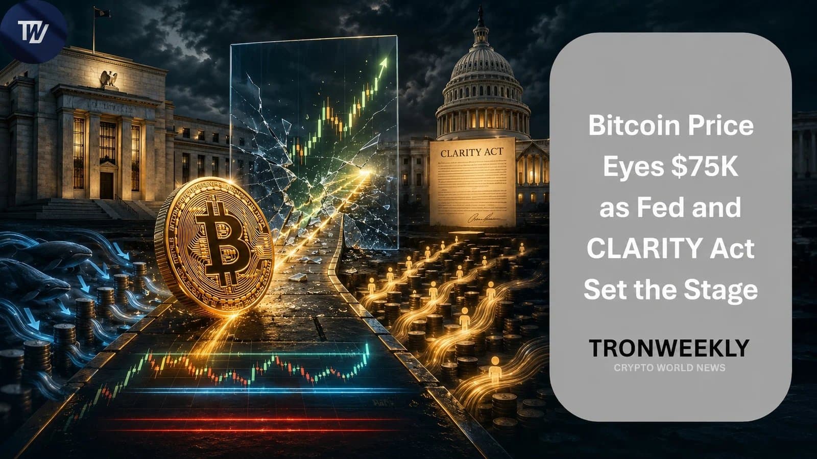 Bitcoin Holds Steady Near $65K Ahead of Fed Decision, Eyes $75K Rally