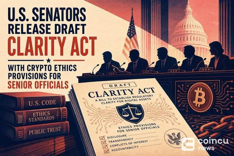 U.S. Senate Proposes CLARITY Act to Ban Officials from Crypto Sponsorship and Tighten Ethics Rules