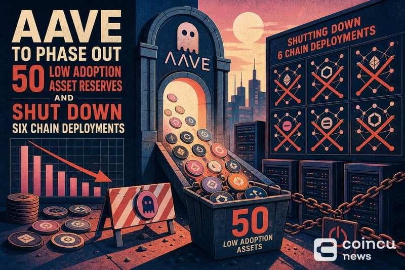 Aave to Cut 50 Inactive Asset Markets and Exit Six Blockchains