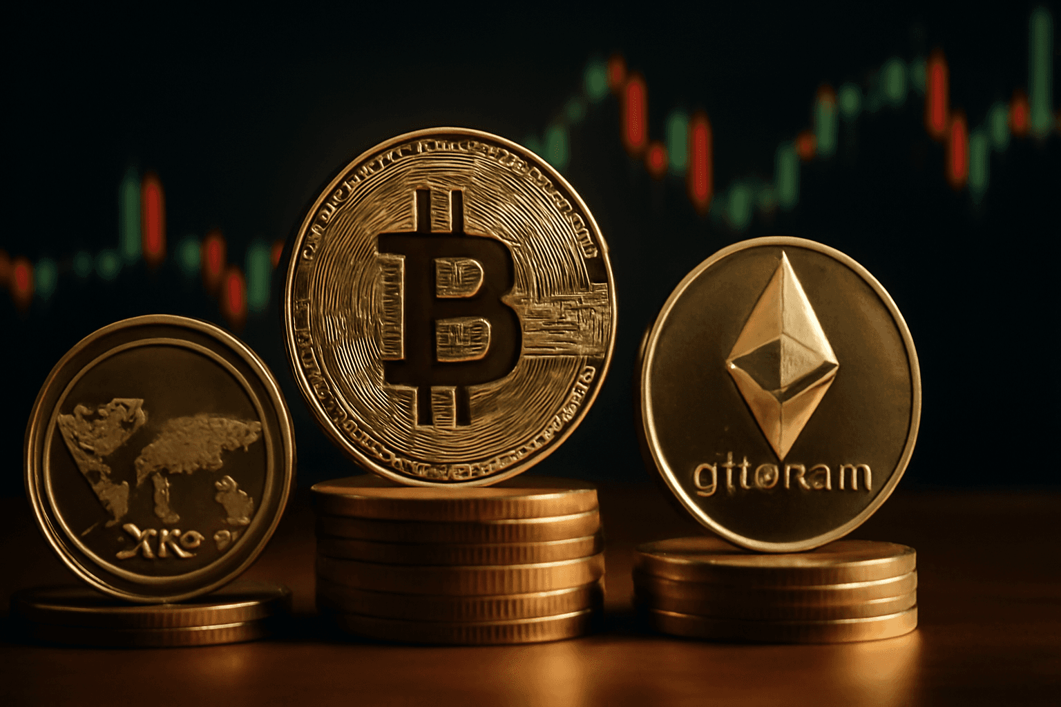 Bitcoin and Ethereum Rise While XRP Holds Steady Near $1.08