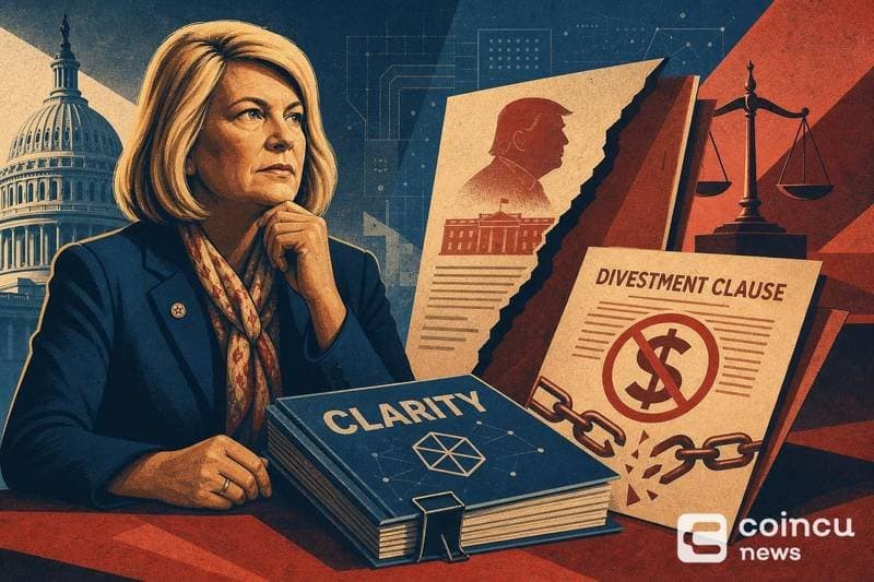 Lummis Highlights Trump Divestment Clause as key in Ongoing Crypto Bill Negotiations