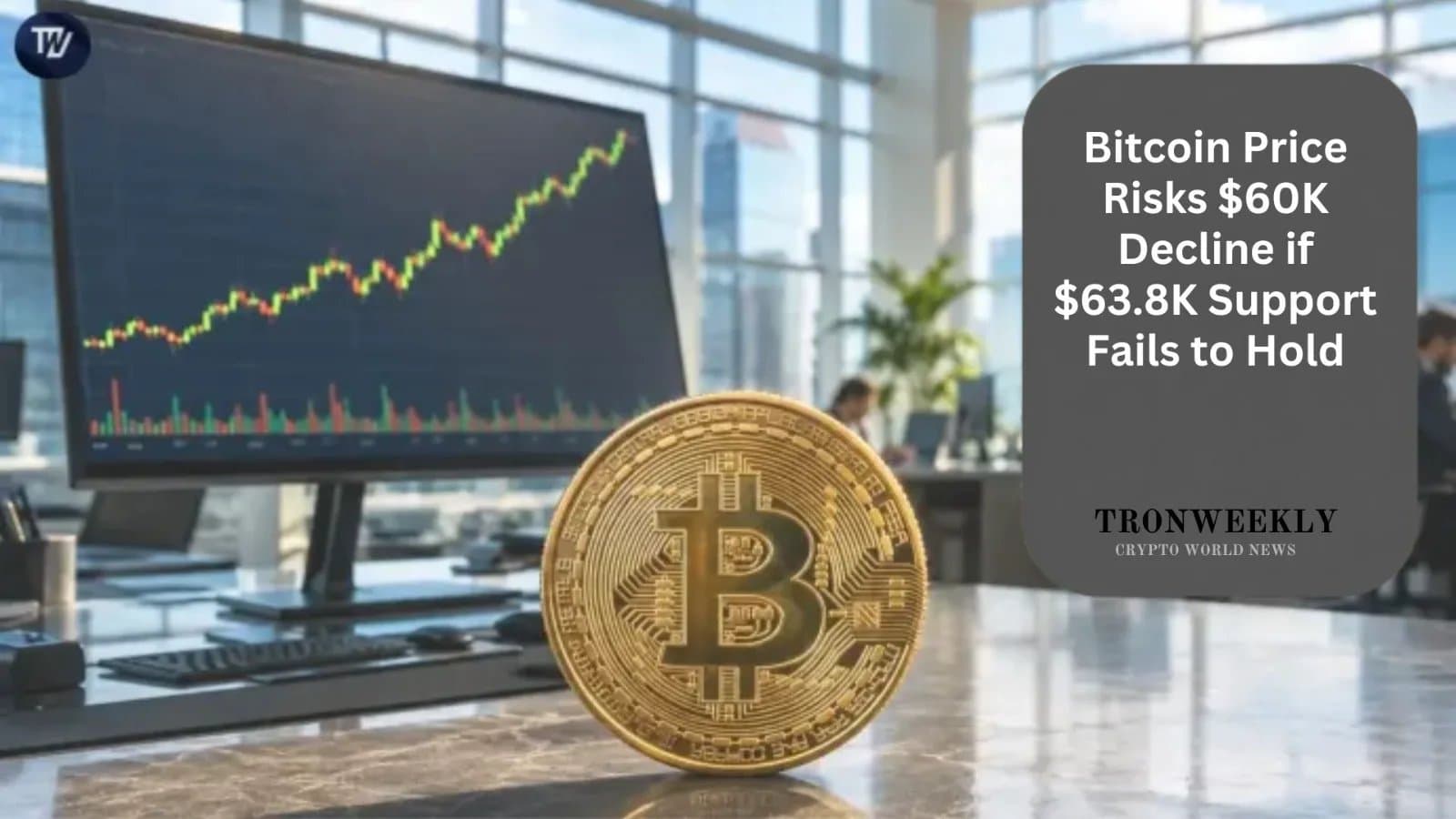 Bitcoin Faces Risk of Dropping to $60,000 if Key $63,800 Support Breaks